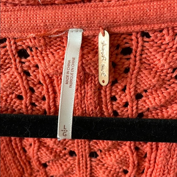 Free People Coral Open Cable Knit Sweater - Picture 2 of 4